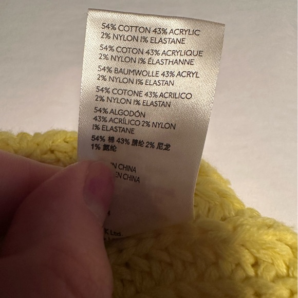 Free People Swim Too Deep Turtleneck sweater oversized small yellow pullover - Picture 7 of 7